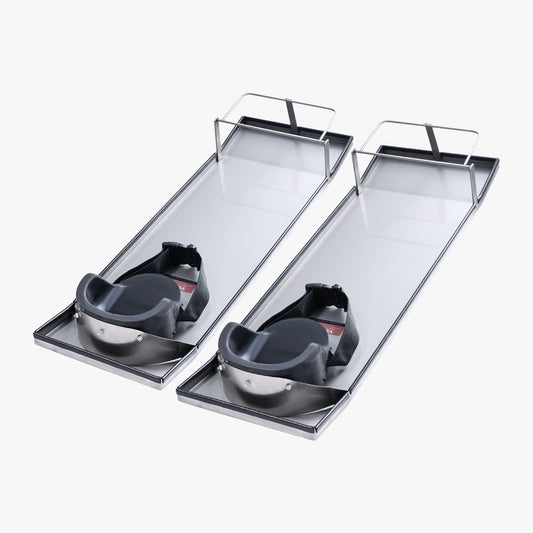 Betong Knäbrädor Rostfritt stål, 30'' x 10'' Betongslider, Knä Brädor för Betong, Betong Knäskydd rörliga skjutreglage, med knäskydd & bräde remmar för cement och betong efterbehandling