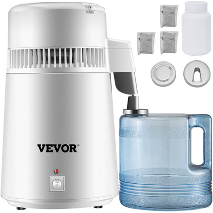 4L Pure Water Distiller 1L/h Vattenrenare Filter Dental Medical Home 220V