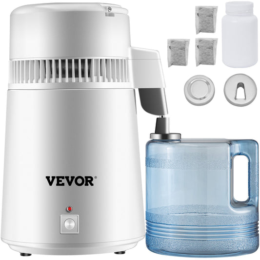4L Pure Water Distiller 1L/h Vattenrenare Filter Dental Medical Home 220V