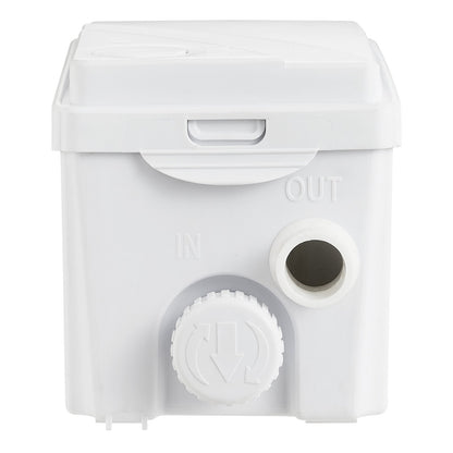 Macerator Waste Pump Basement Macerator Pump 350 W, 6000 L/h flow, 7 M discharge head, sewage pump with 3 water inlets for basement, kitchen, sink, shower, bathtub, laundry wastewater, dishwasher