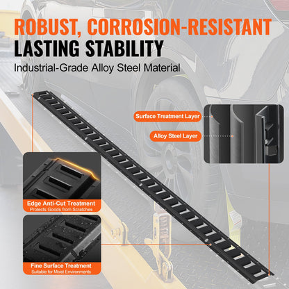 E Track Tie Down Rail Kit, 5' stålskenor, 4-pack, säker last och tung last upp till 2000 lbs, Heavy Duty Etrack-skenor med skruvar för garage, skåpbilar, släpvagnar, motorcykelfästen, ATV-fästen