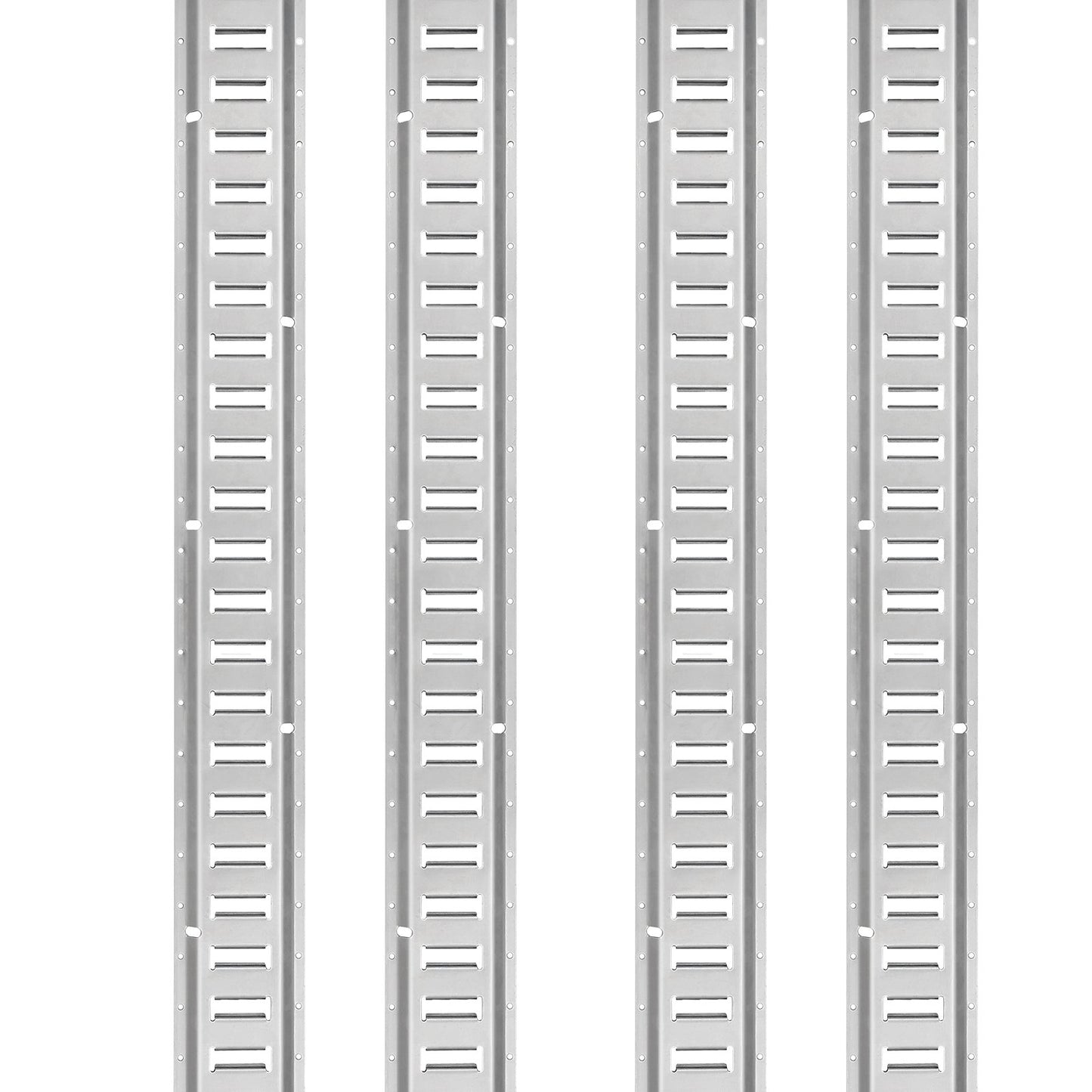 E Track Tie-Down Rail Kit, 24PCS 5' E-Tracks Set innehåller 8 stålskenor & 8 O-ringsankare & 8 fästanordningar med D-ring, mångsidiga fästtillbehör för lastmotorcyklar, 2000 lbs last