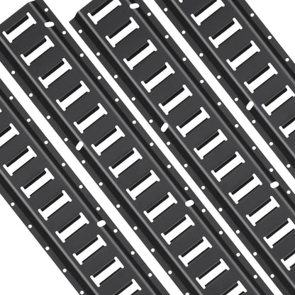 E Track Tie-Down Rail Kit, 18PCS 5' E-Tracks Set innehåller 4 stålskenor & 8 O-ringsankare & 4 fästanordningar med D-ring & 2 spärrband, Säkringstillbehör för lastmotorcyklar, 2000 lbs