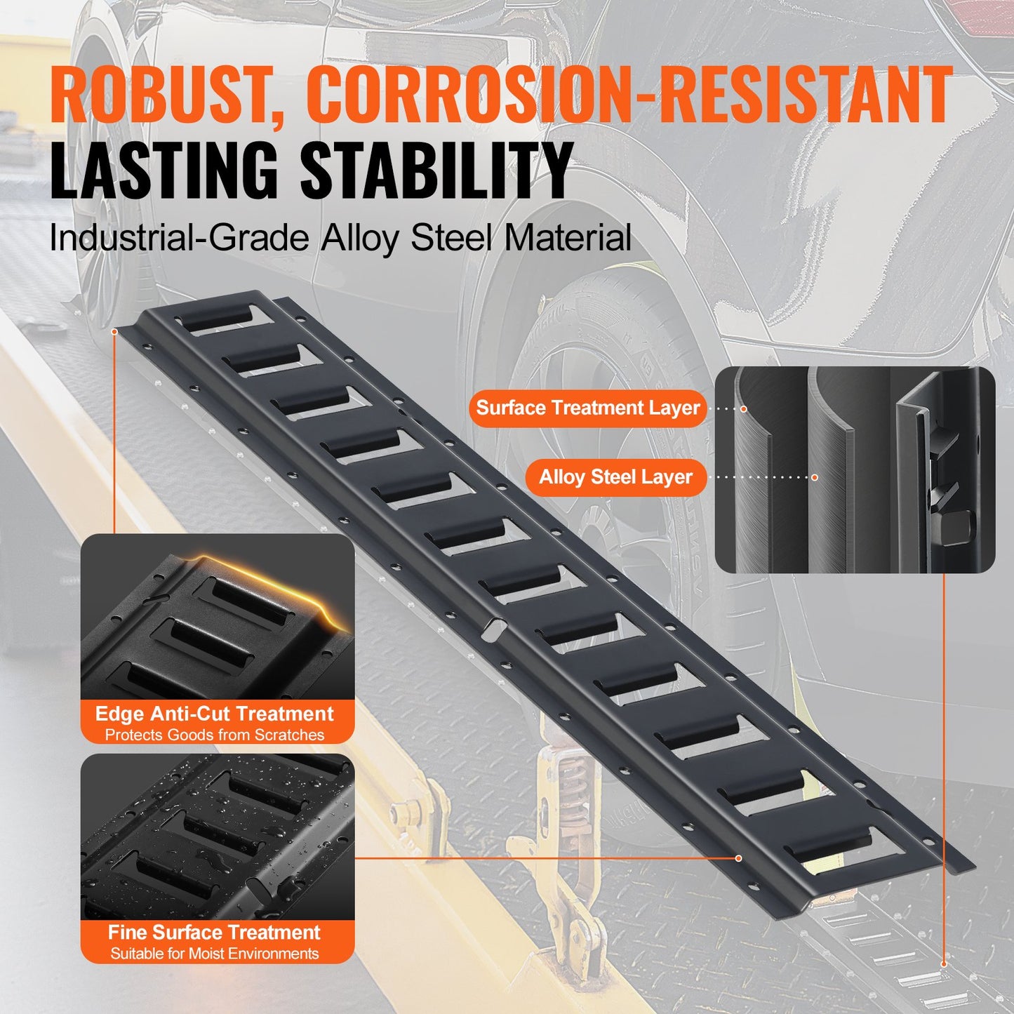 E Track Tie Down Rail Kit, 2' stålskenor, 4-pack, säker last och tunga laster upp till 2000 lbs, Heavy Duty Etrack-skenor med skruvar för garage, skåpbilar, släpvagnar, motorcykelfästen, ATV-fästen