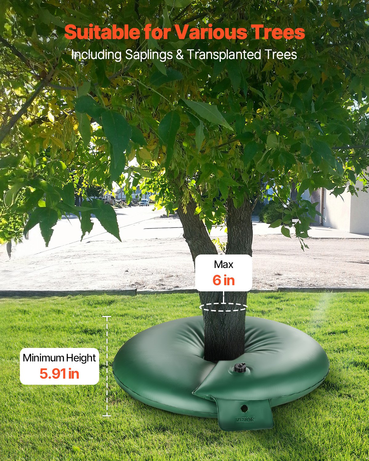 Tree Watering Ring 4 Packs 20 Gallons Slow Release Tree Watering Bag Durable