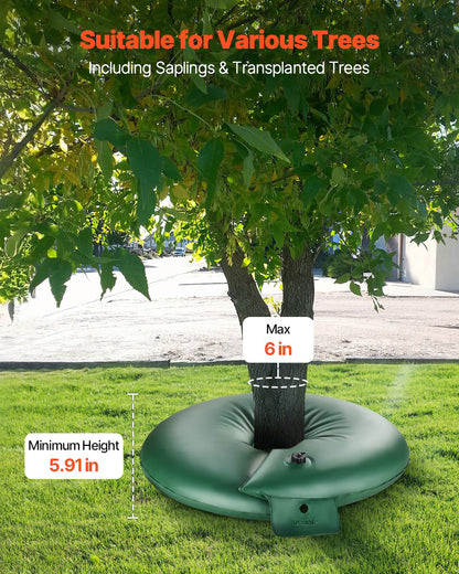 Tree Watering Ring 4 Packs 20 Gallons Slow Release Tree Watering Bag Durable