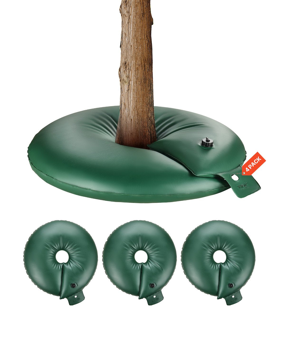 Tree Watering Ring 4 Packs 20 Gallons Slow Release Tree Watering Bag Durable