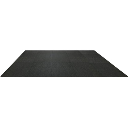 25 PCS 1/2 Inch Thick Gym Floor Mats, 24" x 24" EVA Foam and Rubber Top Interlocking Exercise Mats with 100 sq.ft Coverage, Waterproof Exercise Puzzle Flooring for Gym, Home, Garage, Basement