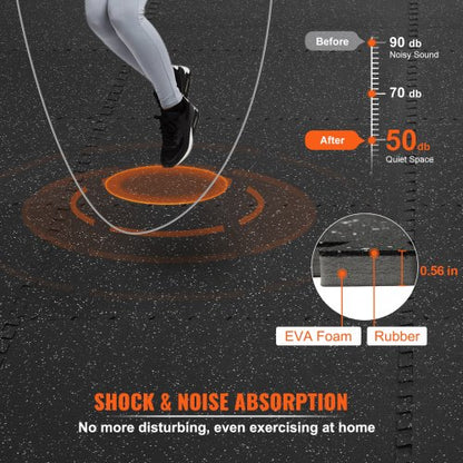 EVA Interlocking Foam Mats, 0.56 Inch, Thickened, 6 Pieces, Puzzle Tiles | EU