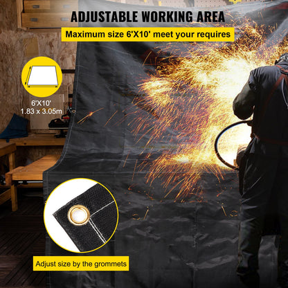 Emergency Fire Blankets Fiberglass Welding Blanket 2-pack Fire Blankets