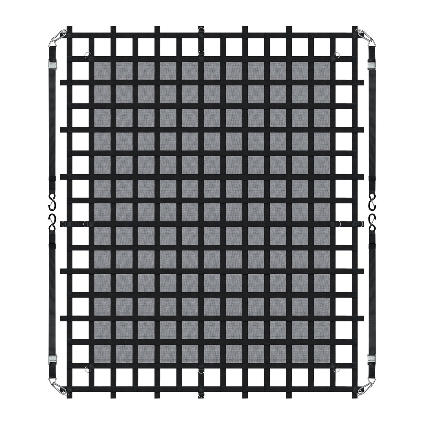 Cargo Net Heavy Duty Cargo Net 120" x 105" justerbara spännen och S-krokar