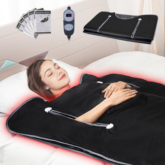 Sauna Blanket Far Infrared Heating with Armhole for Detox Oxford 71x31in