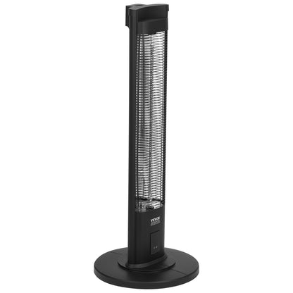 Infraröd värmare 2000W elektrisk rymdvärmare fjärrkontroll 3 hastigheter timer