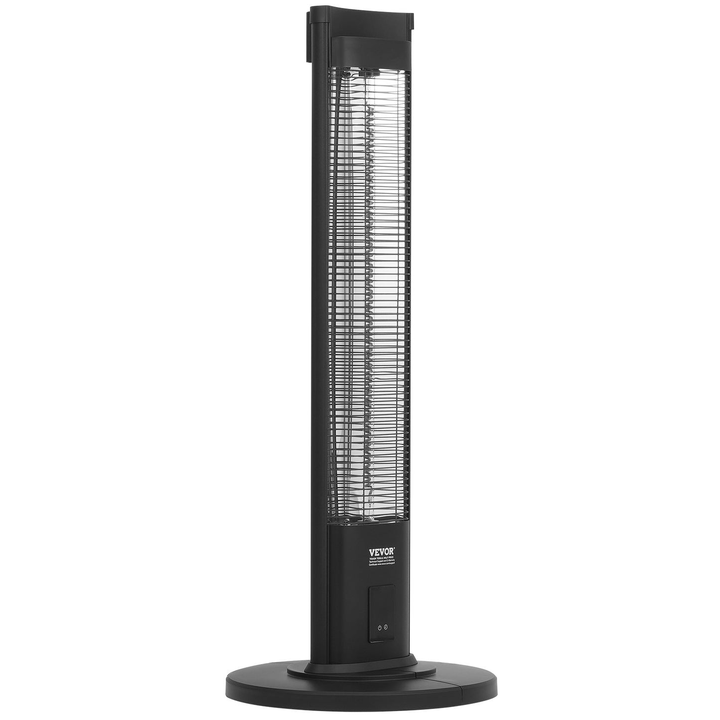 Infraröd värmare 2000W elektrisk rymdvärmare fjärrkontroll 3 hastigheter timer