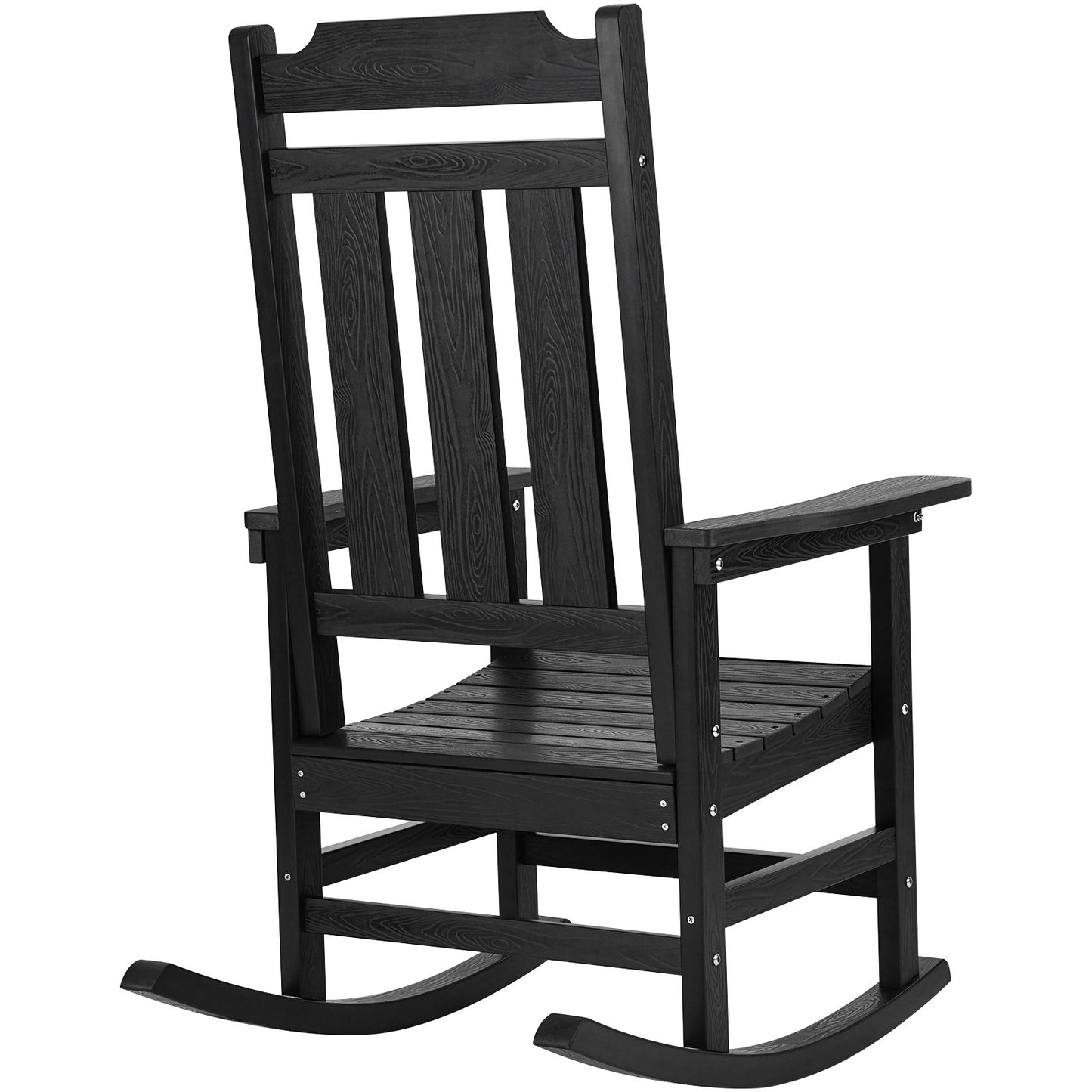 Porch Rocker HIPS Outdoor Rocking Chair High Back 1 pc 400 lbs Weight