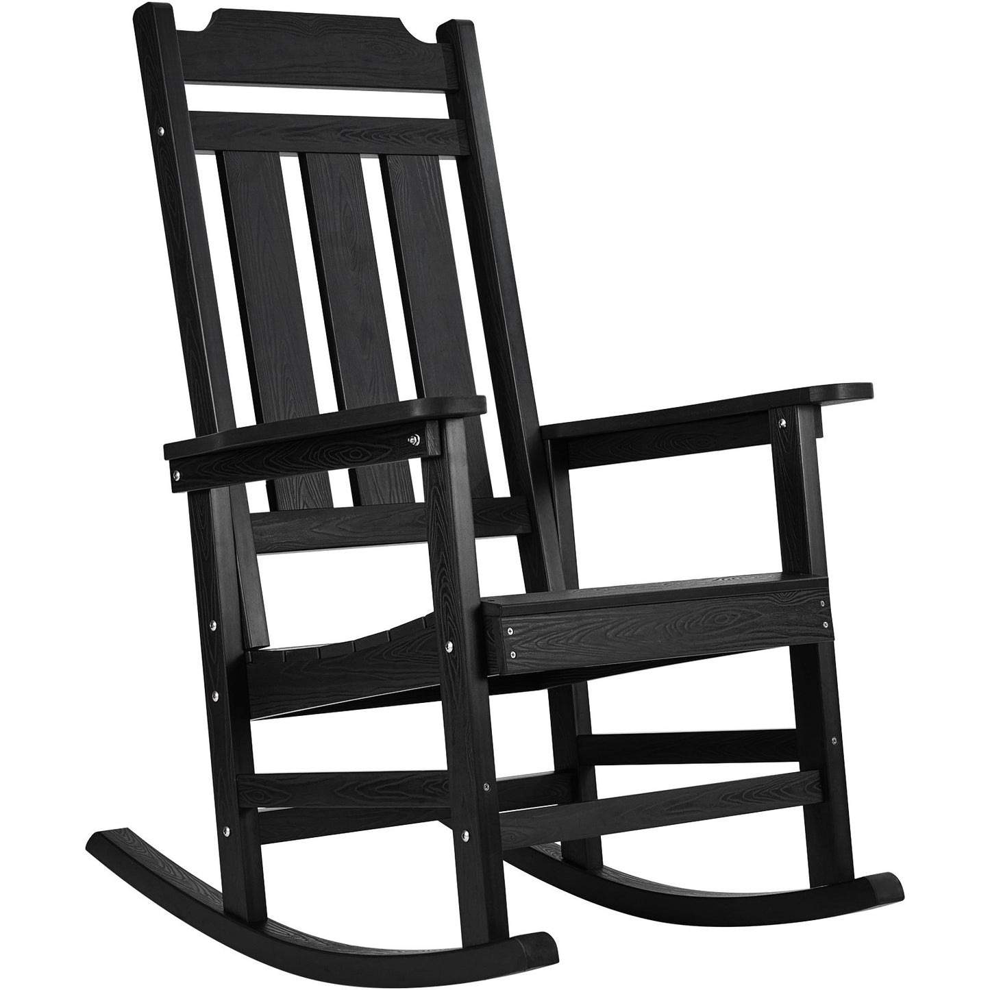 Porch Rocker HIPS Outdoor Rocking Chair High Back 1 pc 400 lbs Weight