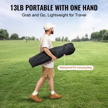 Camping hopfällbar stol för vuxna, bärbar Heavy Duty Outdoor Quad Kuddfodrade fåtöljer med sidofickor, mugghållare och kylväska för strand, gräsmatta, picknick, fiske, backpacking, svart |  EU