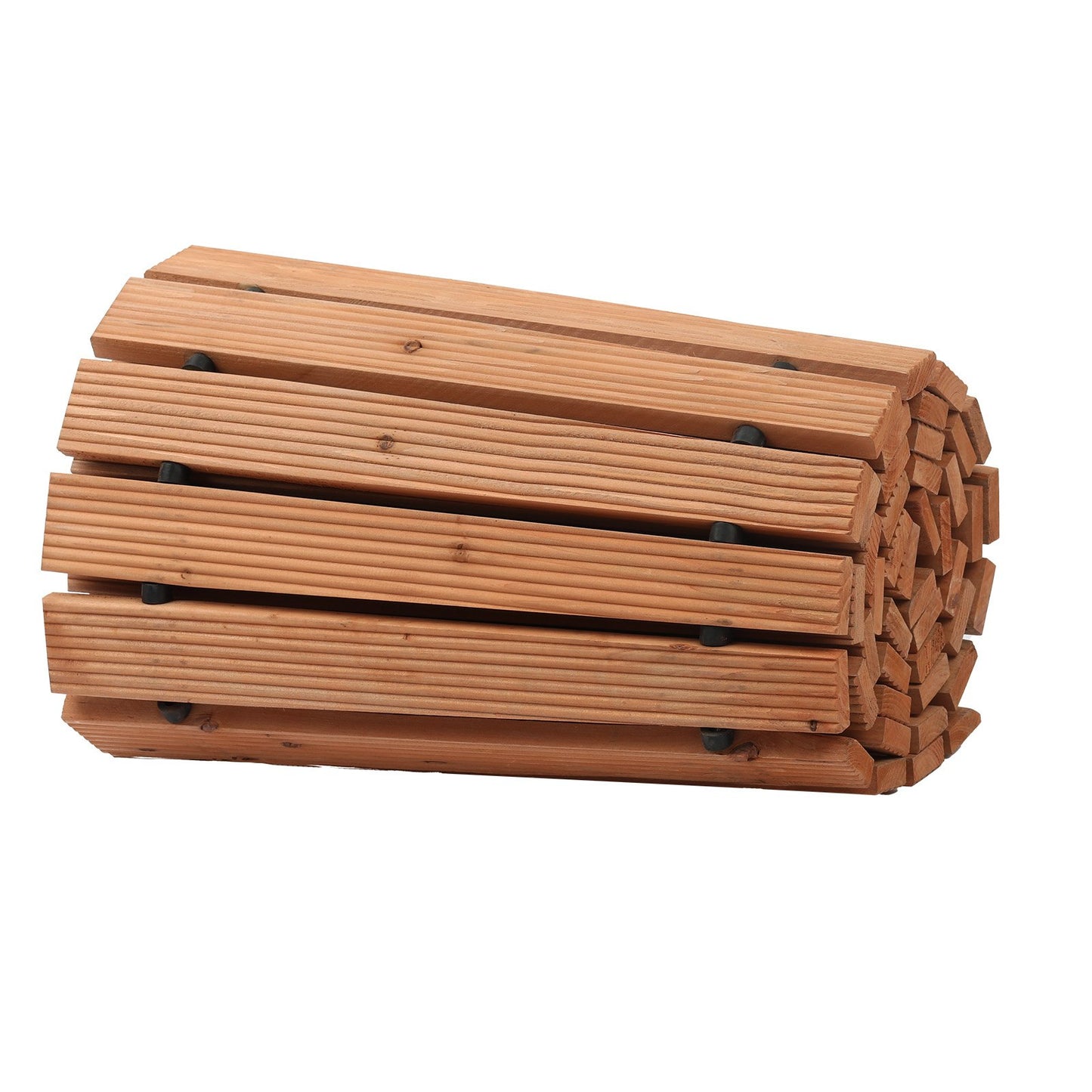 8 ft L x 17 in W Curved Wooden Garden Path Roll Out Garden Path