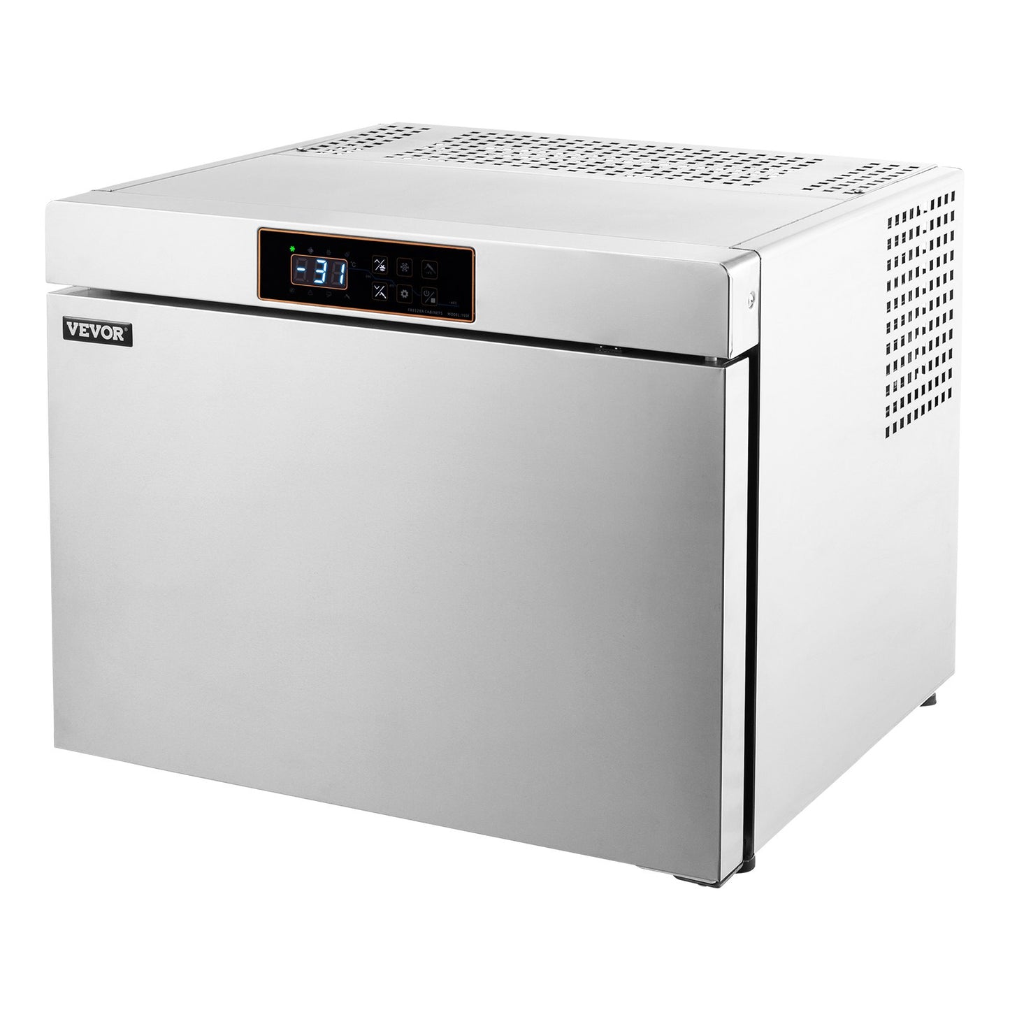 32L kommersiell blastfrys 4 fack Blast Chiller Chest Seafood Glass