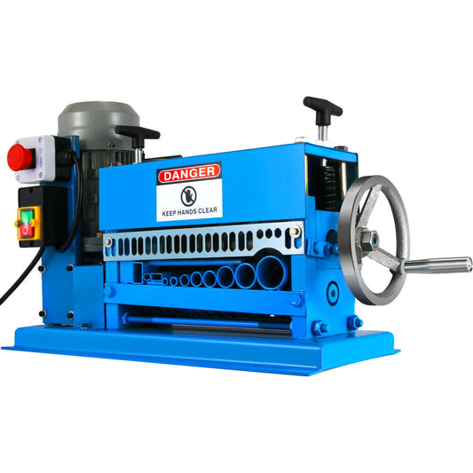 1,5-38MM automatische Abisoliermaschine 370W Arten von Metallkabel Abisolierzange mit 10 Klingen angetrieben elektrische Abisolierzange 15 M/min