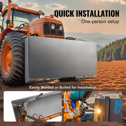 3/8" Skid Steer fästplatta Universal monteringsplatta för Kubota Bobcat