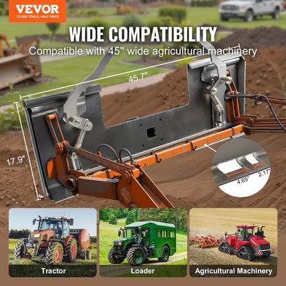 3/8" Skid Steer fästplatta Snabbfäste med 2,28" mottagare
