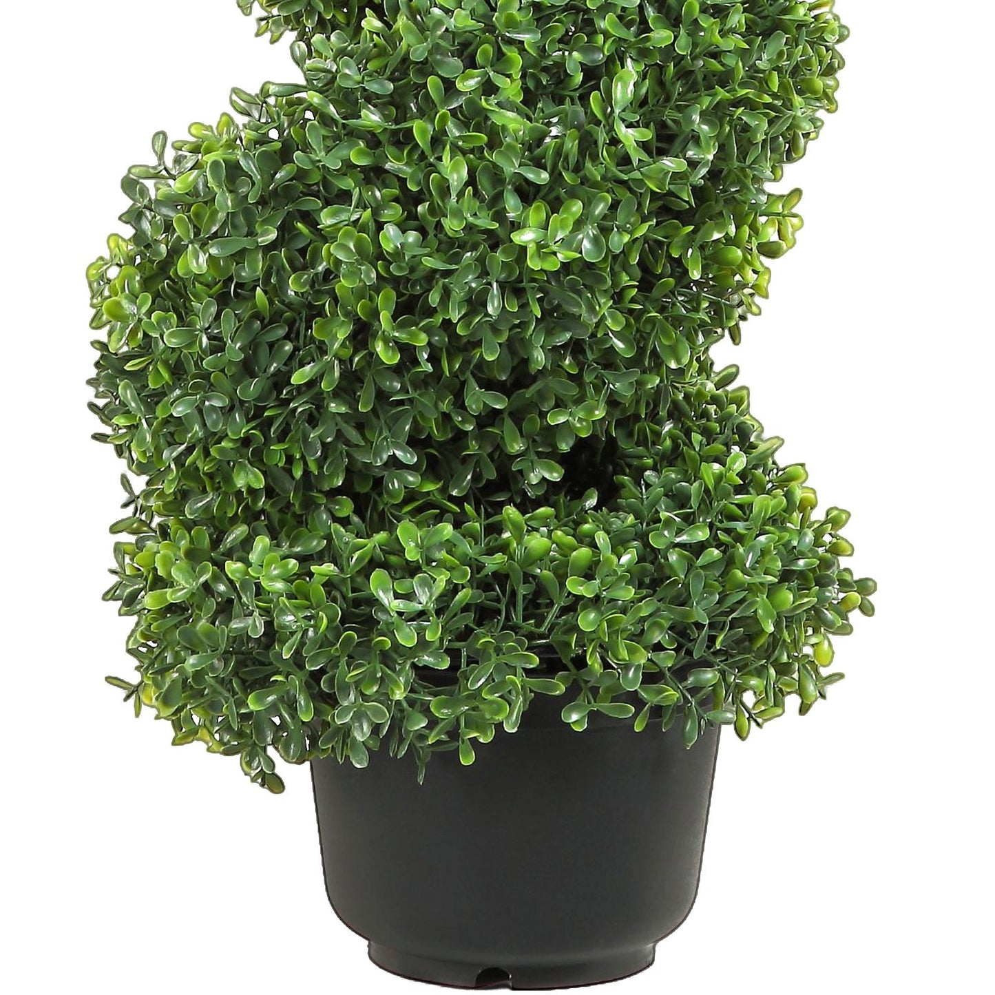 Artificial Topiaries Boxwood Trees, 4 Feet Tall (2 Pieces) Faux Topiary Plant Outdoor, Year-Round Green Feaux Plant with Replaceable Leaves for Decorative Indoor/Outdoor/Garden