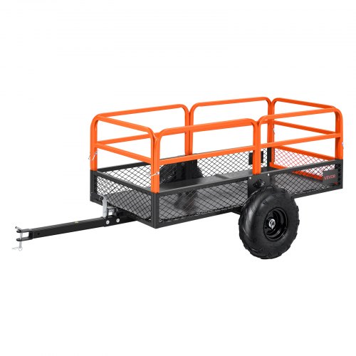 Tippvagn 1600 lbs 22 cu. ft bogserad bakom stål trädgårdsvagn