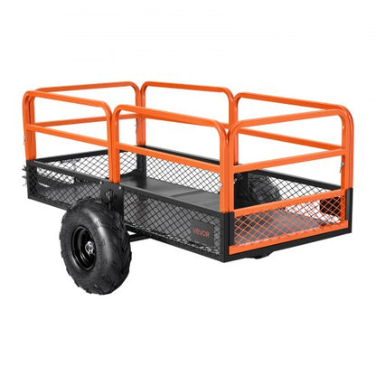 Tippvagn 1600 lbs 22 cu. ft bogserad bakom stål trädgårdsvagn