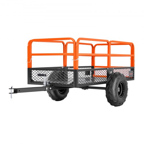 Tippvagn 1600 lbs 22 cu. ft bogserad bakom stål trädgårdsvagn