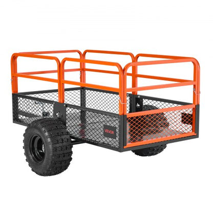 Tipper 1800 lbs 28 cu. ft. towed behind steel garden cart