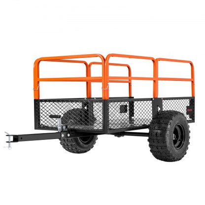 Tipper 1800 lbs 28 cu. ft. towed behind steel garden cart