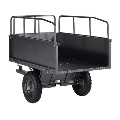 ståltippvagn 17 kubikfot 600 lb för ATV/UTV-släpvagn bakom tung last