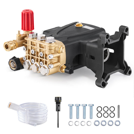 Högtryckstvättpump 1 i axel horisontell triplexkolv 4000 PSI 4.0GPM