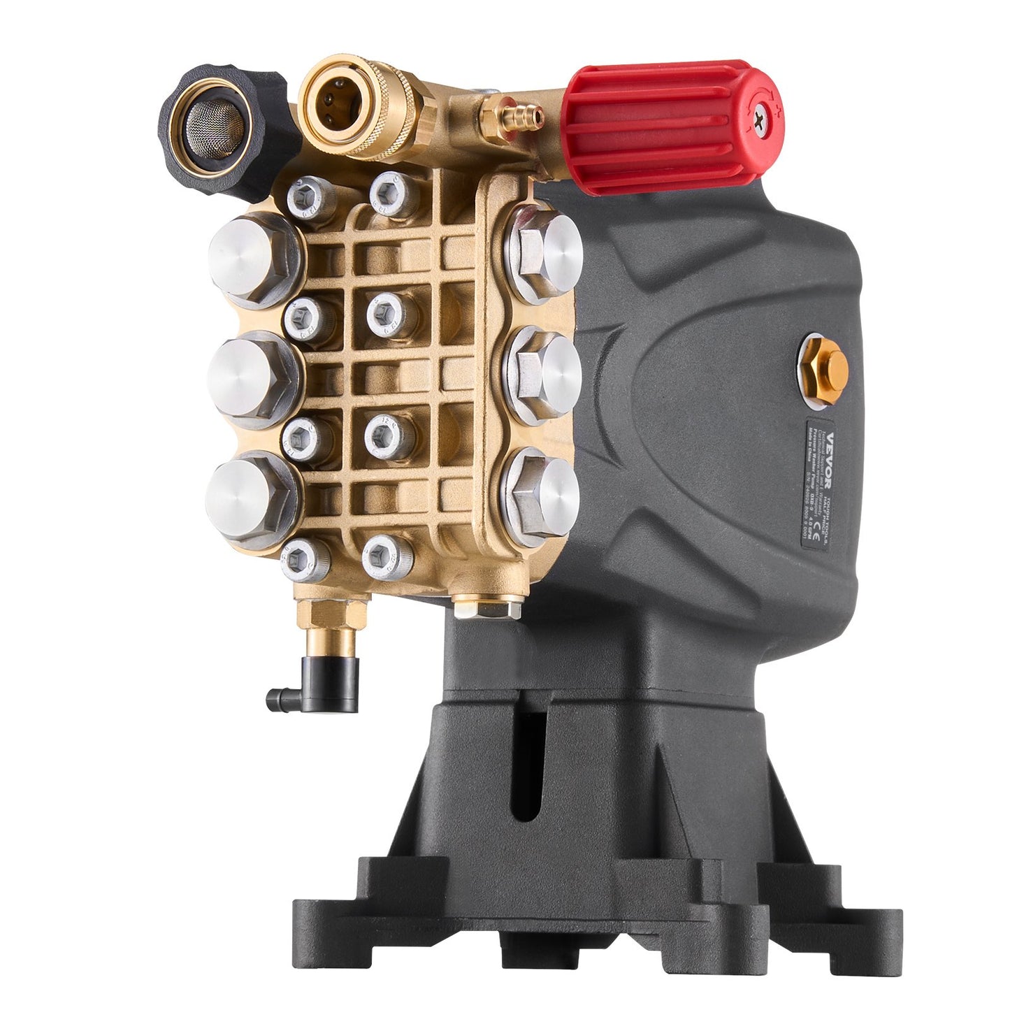Högtryckstvättpump 1" axel horisontell triplexkolv 4000 PSI 4.0GPM