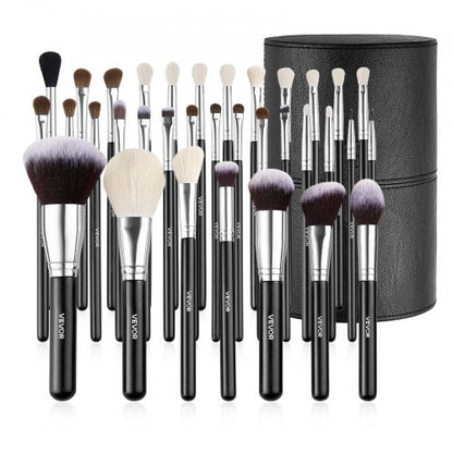 34-PIECE Makeup Brush Set for Foundation and Eyeshadow with Soft Bristles | EU