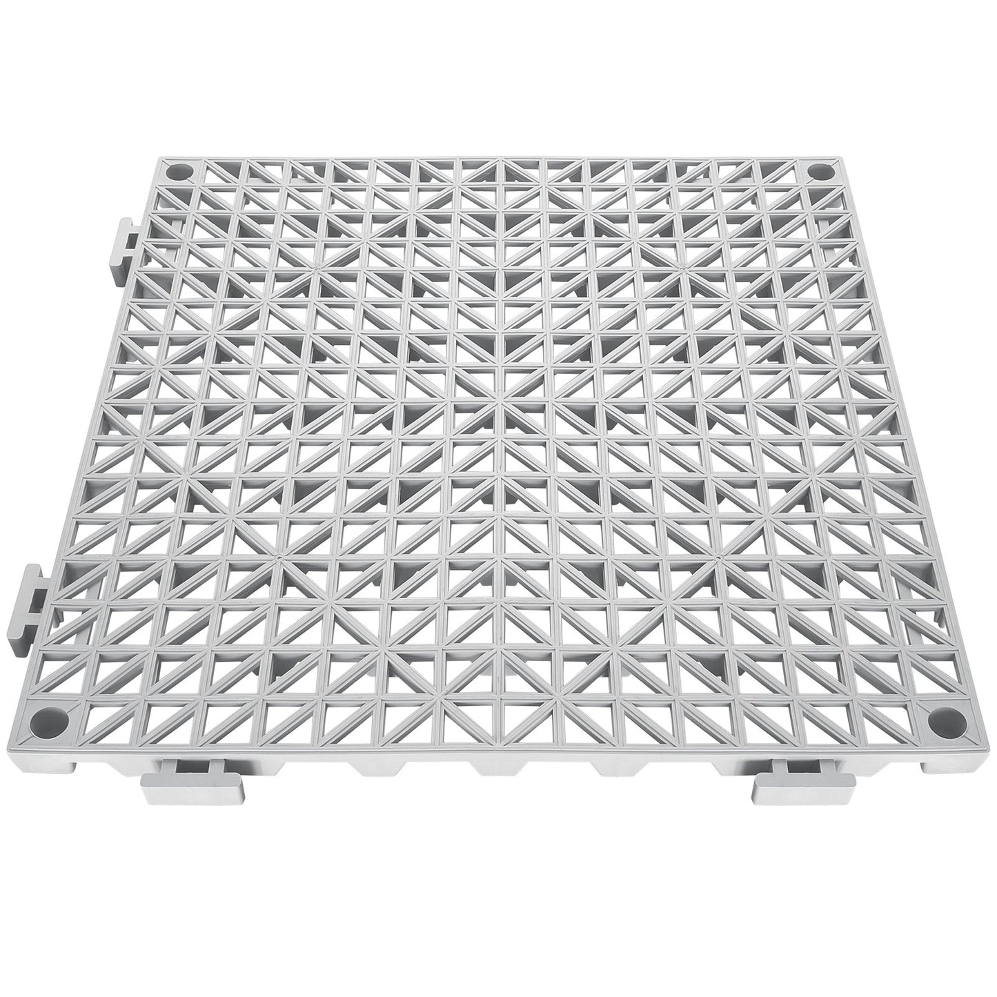 Interlocking Dränering Golvmatta 12" x 12" PVC Halkfria golvplattor 12 Pack