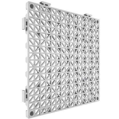 Interlocking Dränering Golvmatta 12" x 12" PVC Halkfria golvplattor 12 Pack