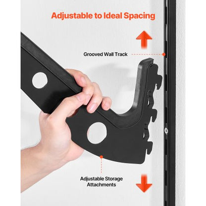 Väggmontering för surfbräda, 4 nivåer horisontellt surfbrädeställ för förvaring och visning, justerbar höjd metallbrädeställ, surfbrädehållare för snowboards, kiteboards, shortboard, skidor |  EU