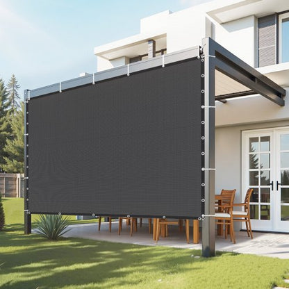 90% Sunscreen Fabric 10 x 10 Feet for Patio and Garden (Black) | EU