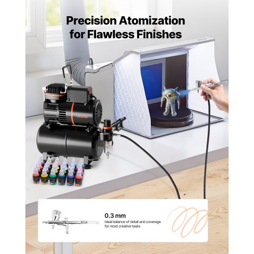Airbrush Kit Luftborste Kit 1/6 HP Luftkompressor Airbrush Munstycke Slang Tank |  EU