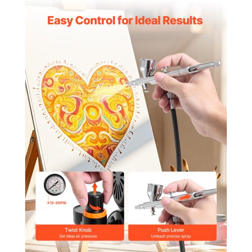 Airbrush Kit Luftborste Kit 1/6 HP Luftkompressor Airbrush Munstycke Slang Tank |  EU