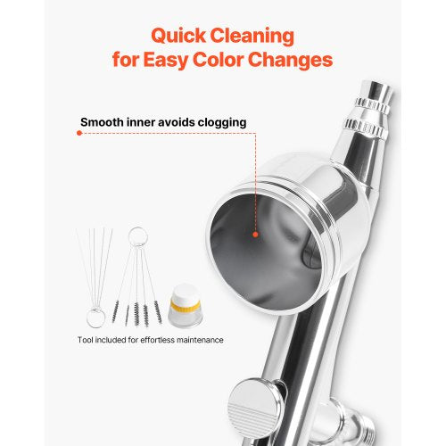 Airbrush Kit Airbrush Kit 1/6 HP Luftkompressor 3 Airbrushar 3 Munstycken Färg |  EU