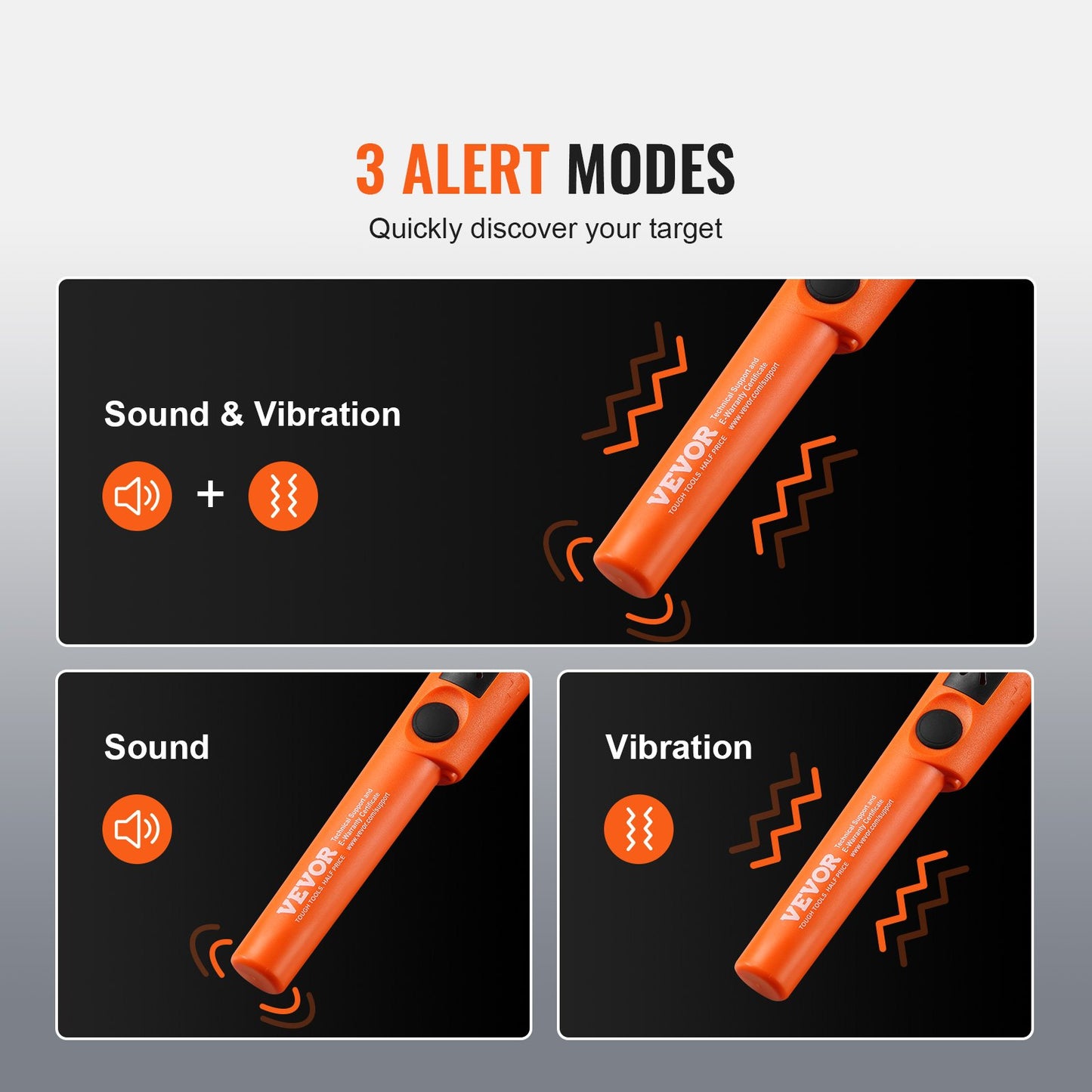 Metal Detector Pinpointer Handheld Detector Rod Probe with Waterproof Bag