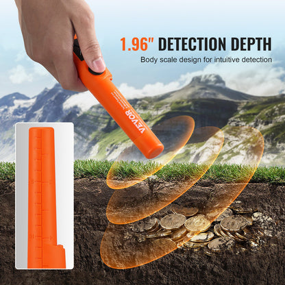 Metal Detector Pinpointer Handheld Detector Rod Probe with Waterproof Bag