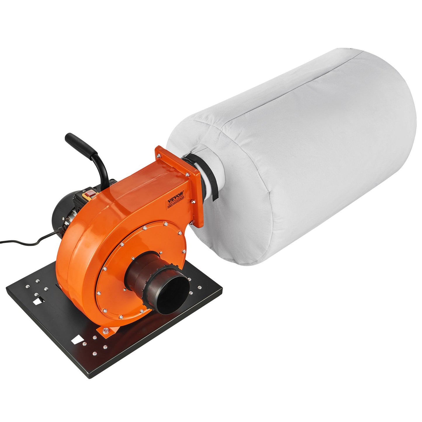 Staubsammler, 1 PS, 460 CFM Luftstrom, rollbarer Staubsammler mit 21 Gallonen Staubsammelbeutel, 2,5 Mikron Beutelfiltration, mobiler Holzstaubbehälter für Industriewerkstätten mit Griff und Rädern