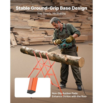 Sågbockar 2-pack Arbetsbockar Kraftiga 112 kg Belastning Justerbar Höjd |  EU