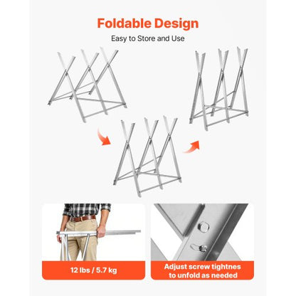 Sågbock Arbetsbock Kraftig 145 kg Bärkapacitet för Träbearbetning |  EU