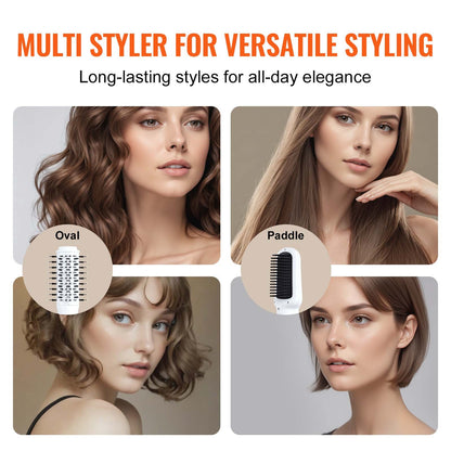 Hair Dryer Brush Ionic Hot Air Styler with 2 Volume Drying Brushes