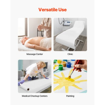 Medicinskt undersökningsbordspapper 21" x 225ft Engångsrullar med slät barriärskydd |  EU